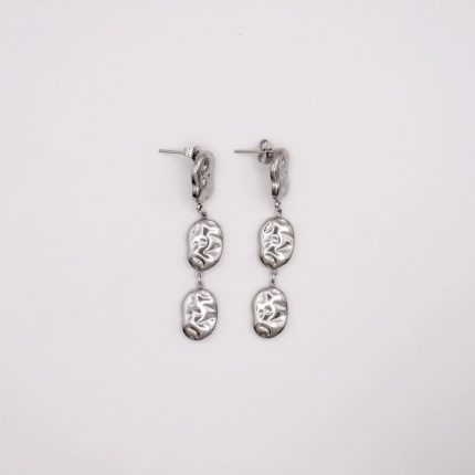 Aretes Granate Plata